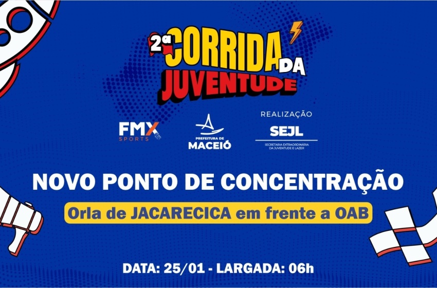 2ª Corrida da Juventude tem novo local de largada na Orla de Jacarecica