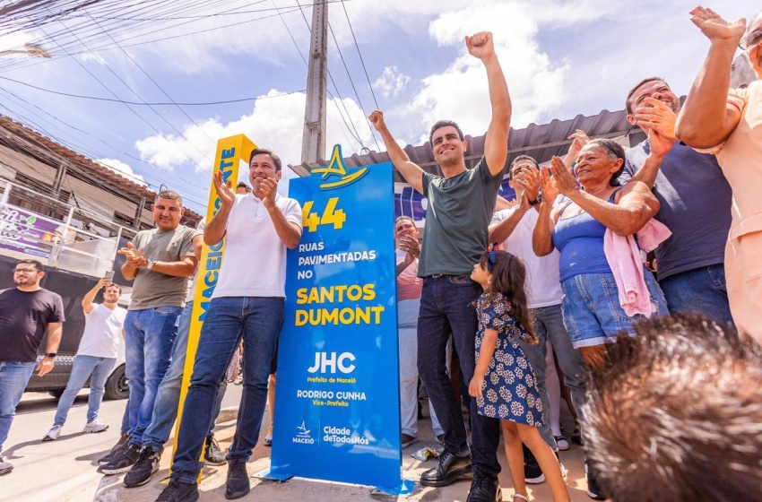 JHC entrega 120 ruas pavimentadas e leva infraestrutura à parte alta de Maceió