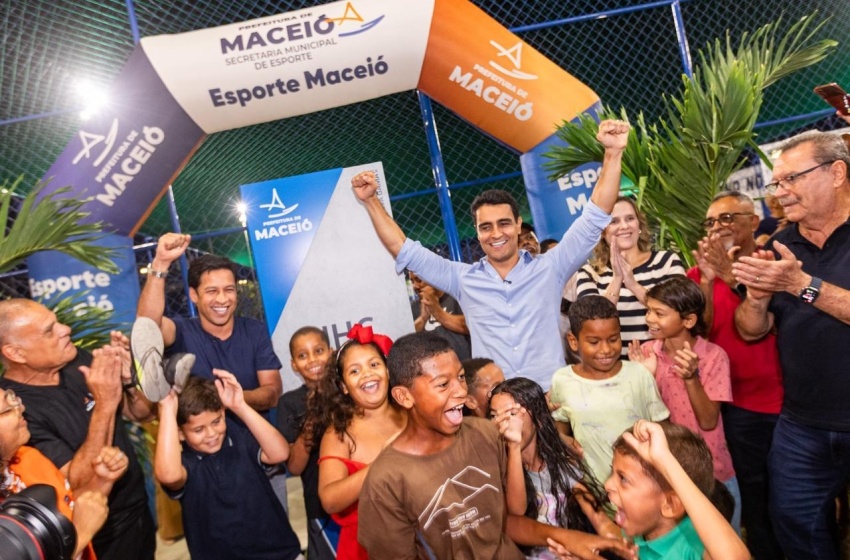 JHC inaugura praça no Novo Mundo e amplia infraestrutura de lazer em Maceió
