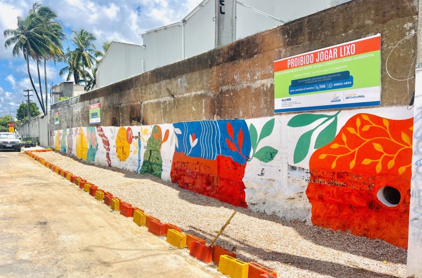 Autarquia de Limpeza Urbana transforma pontos de lixo com ações de revitalização