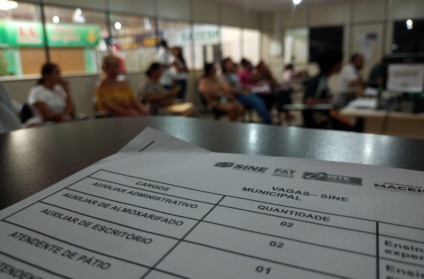 Sine Maceió oferta 380 vagas de empregos e 21 oportunidades de estágios nesta semana