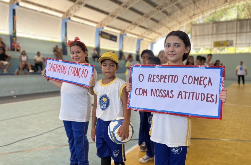 Estudantes de quatro escolas municipais de tempo integral participam de jogos internos