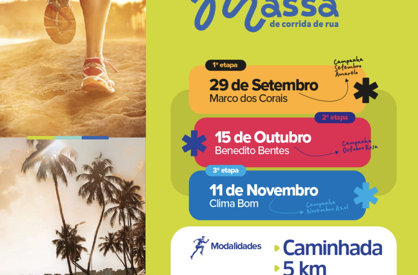 Corrida de Rua: Maceió ganha circuito oficial com etapas na orla, Benedito Bentes e Clima Bom