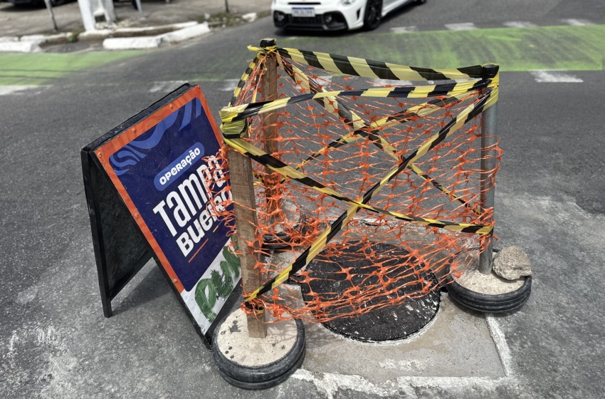 Rua Ariosvaldo Cintra, na Gruta, recebe ações da Operação Tampa Bueiro