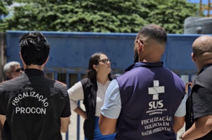 Procon Maceió realiza fiscalização conjunta para verificar qualidade da água na Santa Amélia