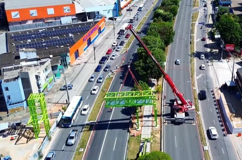 Durval de Góes Monteiro terá trecho interditado para instalação de parte da passarela do Canaã
