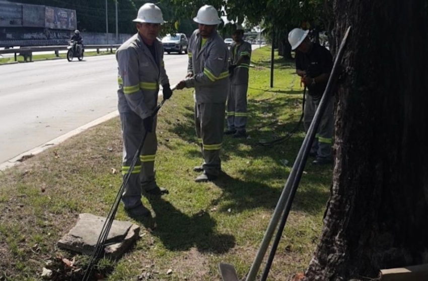 Prefeitura repõe cabos elétricos depois de furto na parte alta de Maceió