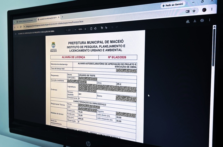 Alvarás de licenciamento autodeclaratório de obras podem ser emitidos em Maceió