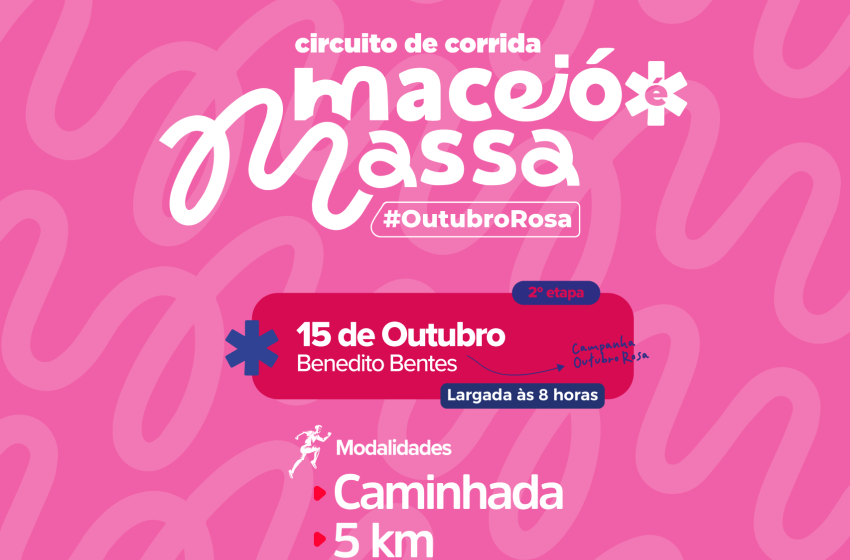 Etapa Outubro Rosa do Circuito de Corrida de Rua será neste domingo (15)