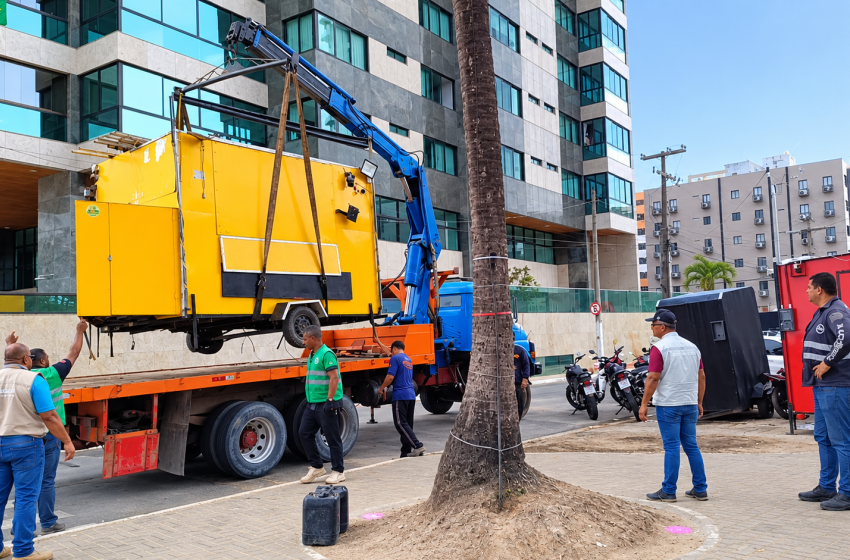 Segurança Cidadã remove trailer por perturbação do sossego na Ponta Verde