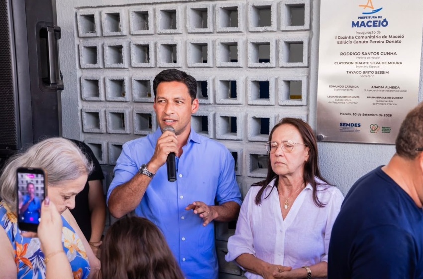 Prefeito Rodrigo Cunha entrega primeira Cozinha Comunitária de Maceió no Benedito Bentes