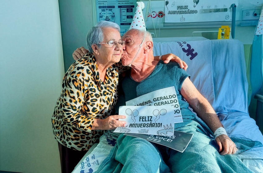 Aos 80 anos, aposentado celebra aniversário com alta médica no Hospital da Cidade