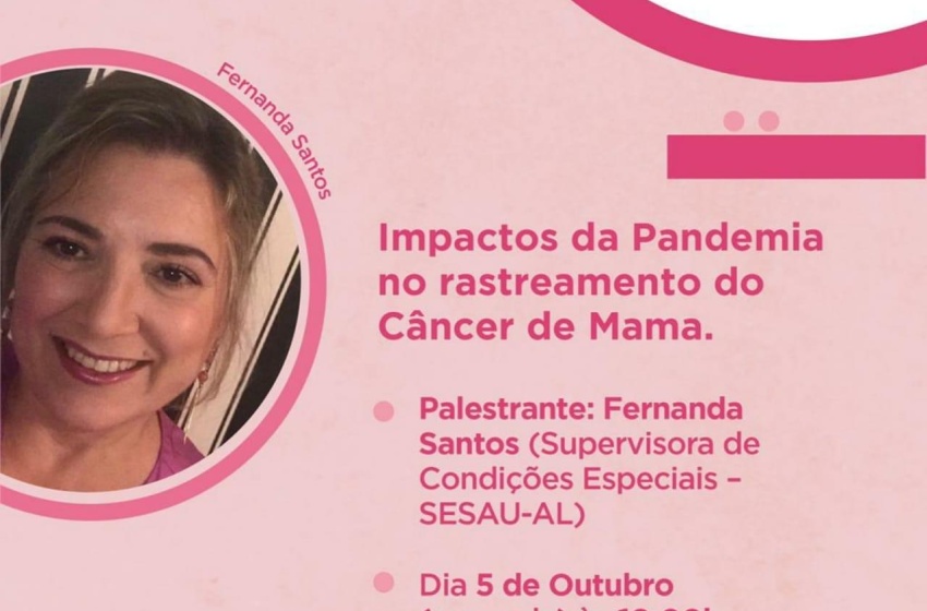Maceió Rosa: lives discutem o combate ao câncer de mama