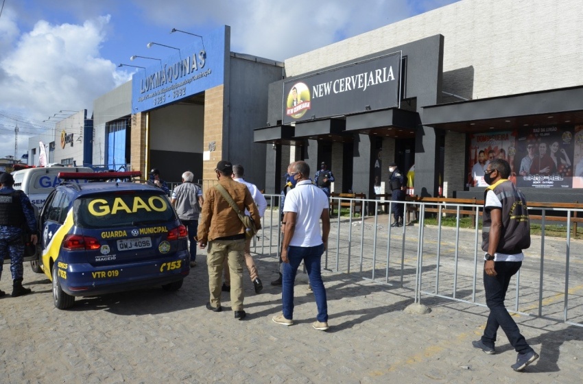 Bares de Maceió são interditados por descumprimento de protocolos de prevenção à Covid-19