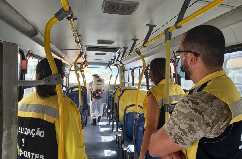 SMTT reforça fiscalização de medidas sanitárias em ônibus da capital