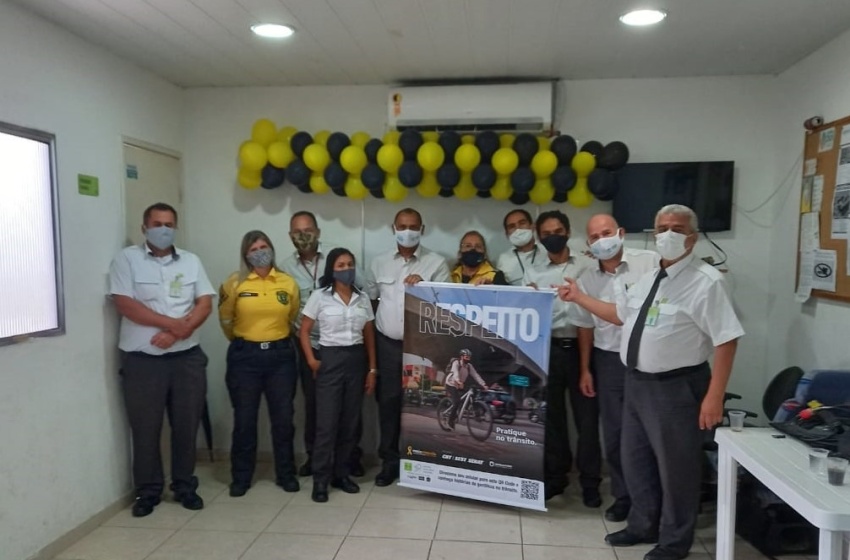 Maio Amarelo: Trabalhadores recebem orientações sobre cuidado no trânsito