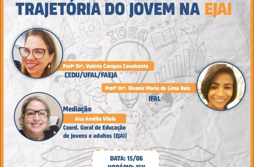 Live debate trajetória de alunos da modalidade Educação de Jovens e Adultos e Idosos