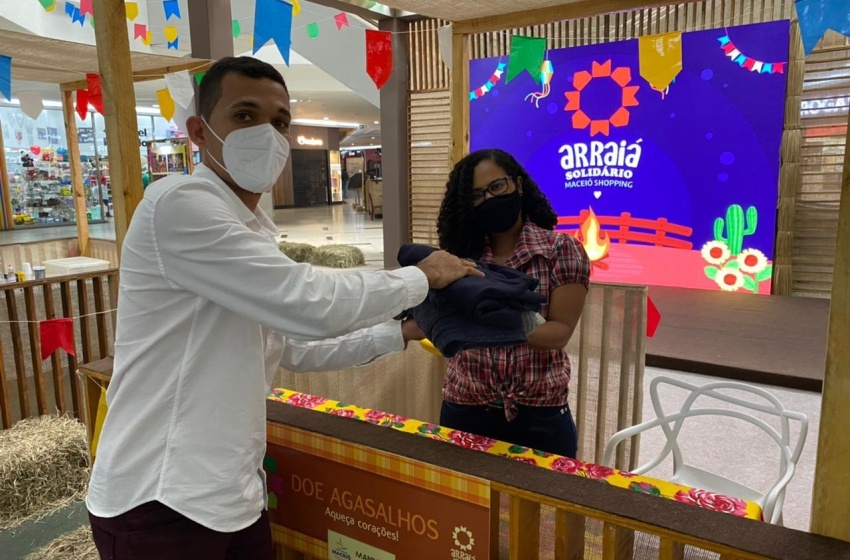 Arraiá Solidário arrecada agasalhos para  projeto social