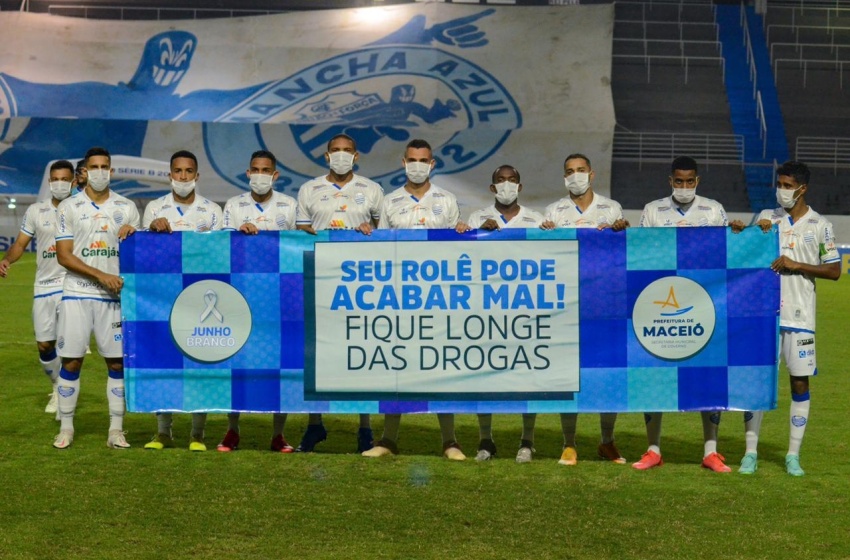 Clubes do futebol alagoano reforçam campanha de Prevenção às Drogas em Maceió