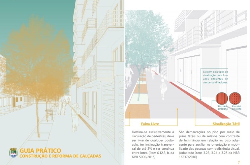 Guia da Prefeitura orienta como construir e reformar calçadas