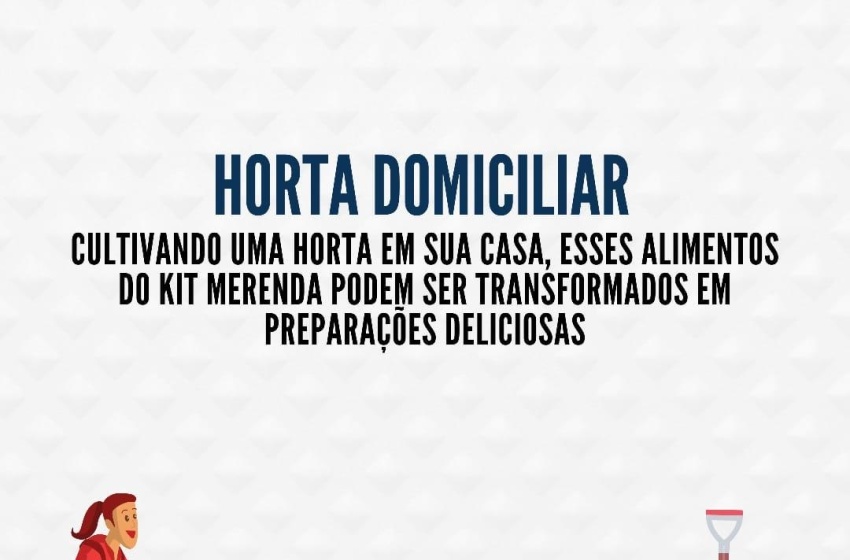 Educação divulga materiais educativos sobre nutrição e agricultura familiar