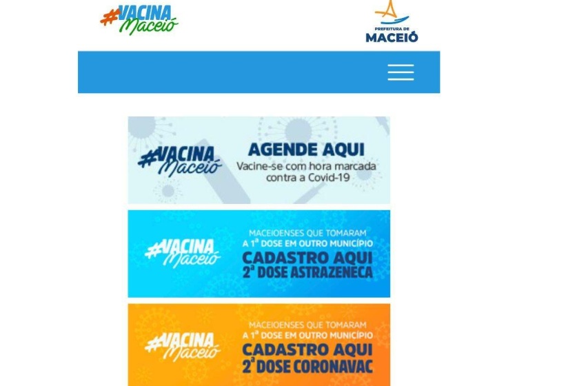 Maceioenses que tomaram 1ª dose em outro município devem se cadastrar para concluir imunização