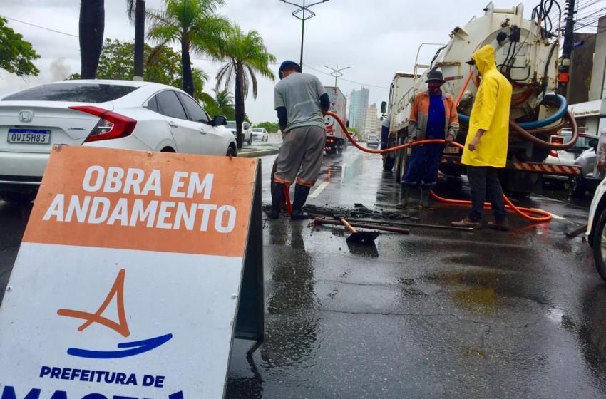 Infraestrutura intensifica serviço de desobstrução em galerias pluviais