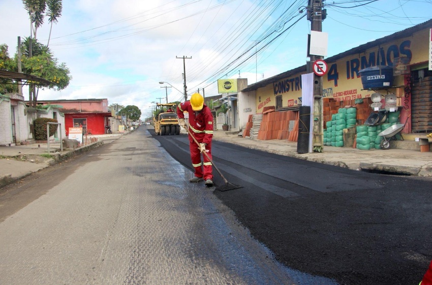Obras do programa Mais Asfalto chegam ao conjunto Eustáquio Gomes de Mello