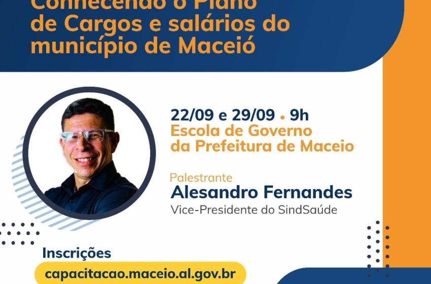 Escola de Governo promove palestra sobre plano de cargos e salários em parceria com sindicato