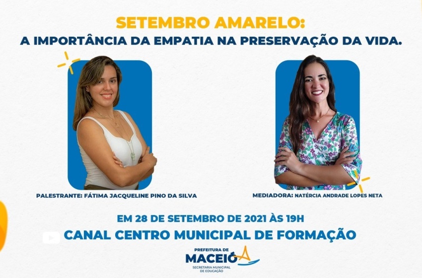 Educação promove live sobre o Setembro Amarelo
