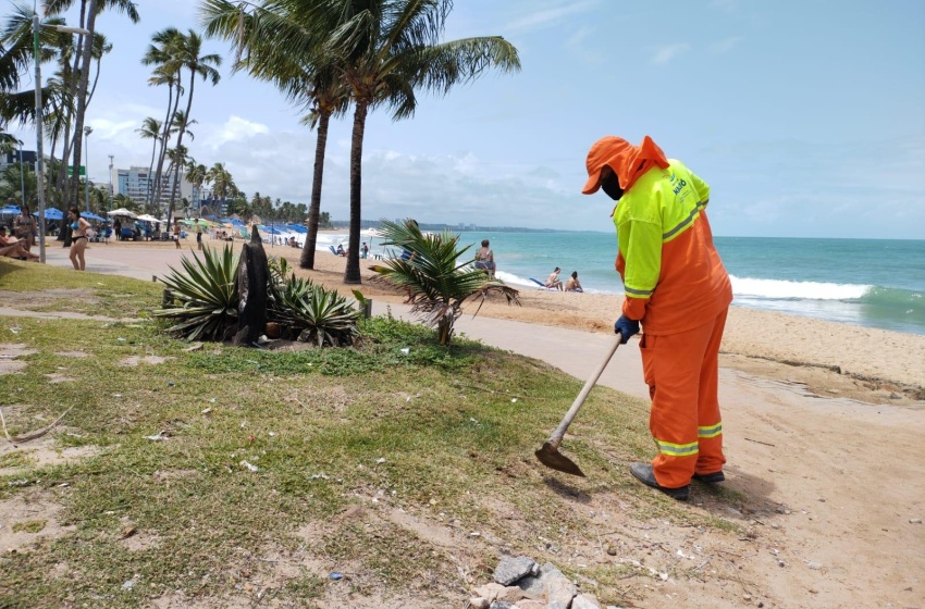 Orla marítima continua recebendo melhorias em sua estrutura de passeio e lazer