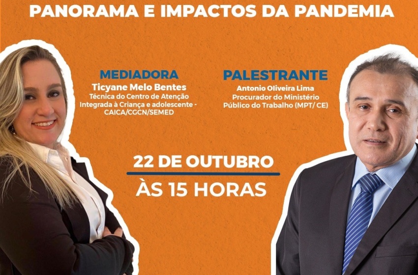 Educação promove debate sobre trabalho infantil com transmissão no YouTube