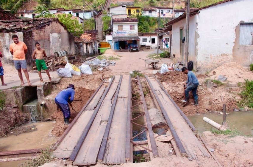 Infraestrutura inicia obras na ponte da Travessa Marquês de Abrantes, em Bebedouro
