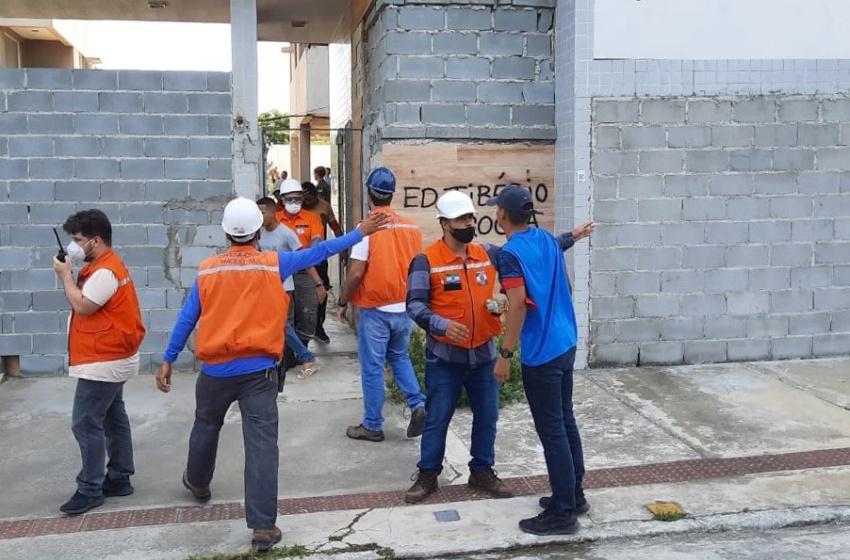 No período da tarde, simulado da Operação AL 2 evacua prédio no bairro Pinheiro