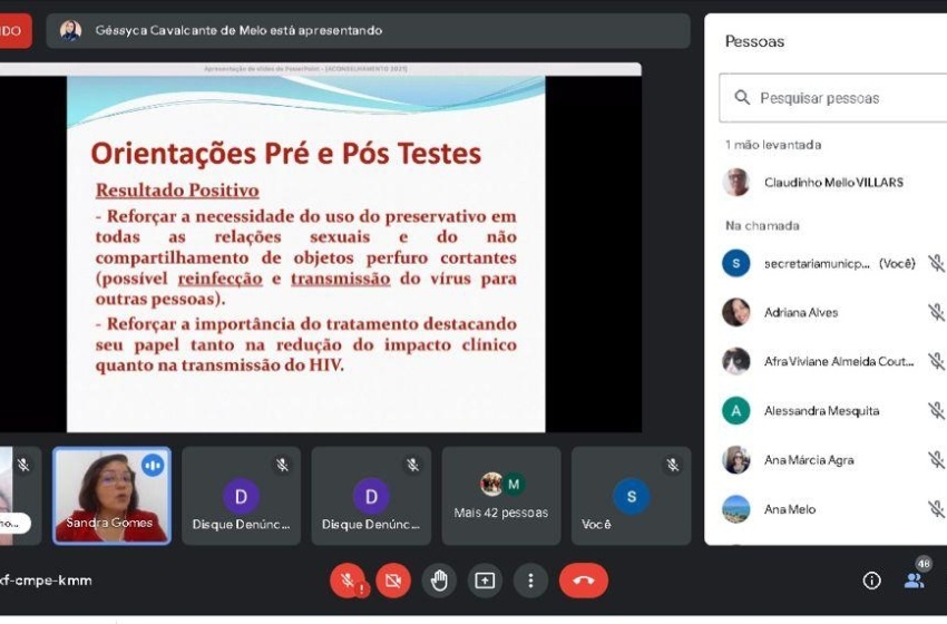 Webinário discute papel do aconselhamento profissional em diagnósticos de infecções por HIV