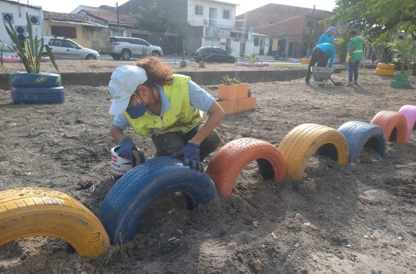 Prefeitura revitaliza antigo ponto de lixo no bairro de Joaquim Leão