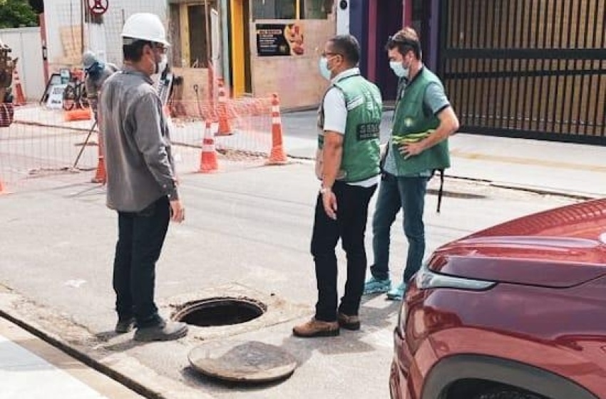 Prefeitura notifica estabelecimentos por lançamento de efluentes em galerias de águas pluviais