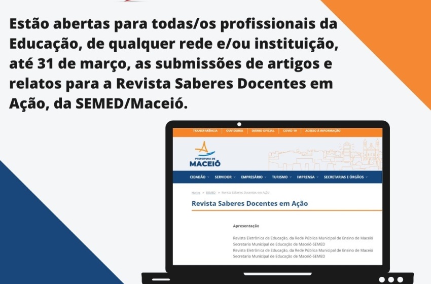 Revista Saberes Docentes em Ação está com chamada aberta para a 6ª Edição