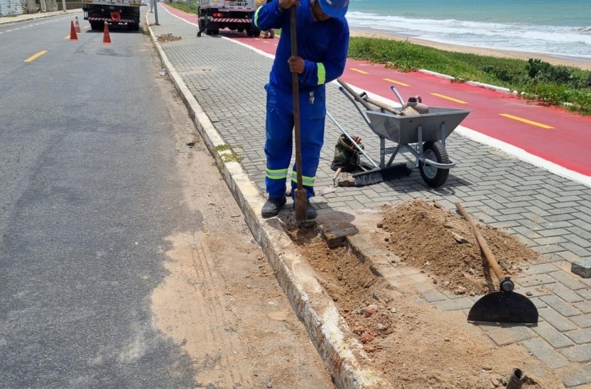 Sima recupera iluminação da Avenida Litorânea após furto de cabos