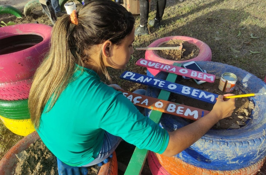 Desenvolvimento Sustentável revitaliza área de descarte irregular no bairro Santa Amélia