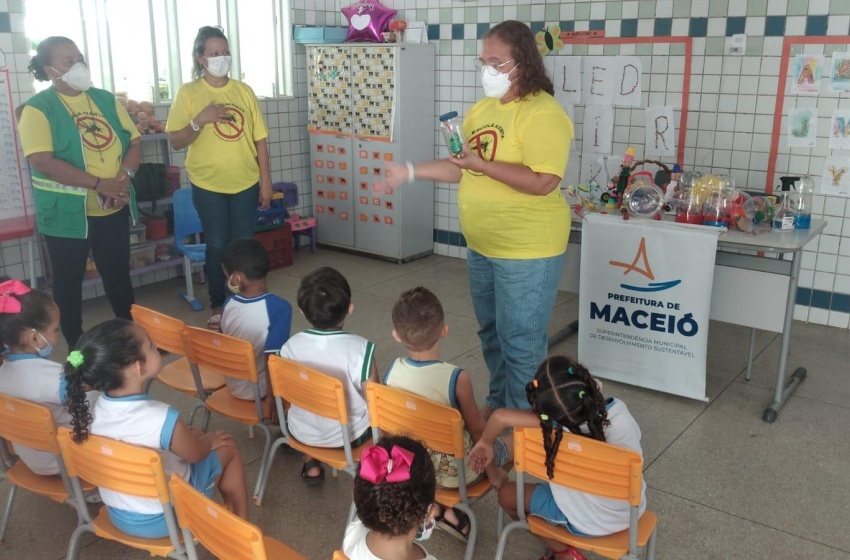 Sudes realiza Educação Ambiental no CMEI João Mascarenhas, na Pitanguinha