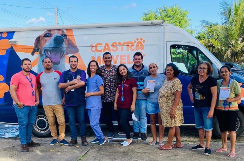 Castramóvel atua em bairros da parte alta garantindo controle da população de animais