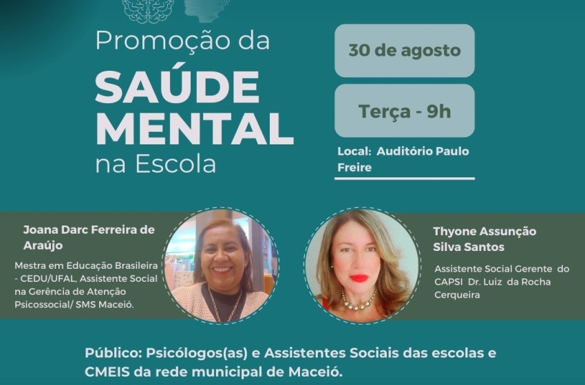 Educação realiza palestra para profissionais da rede voltada para a saúde mental