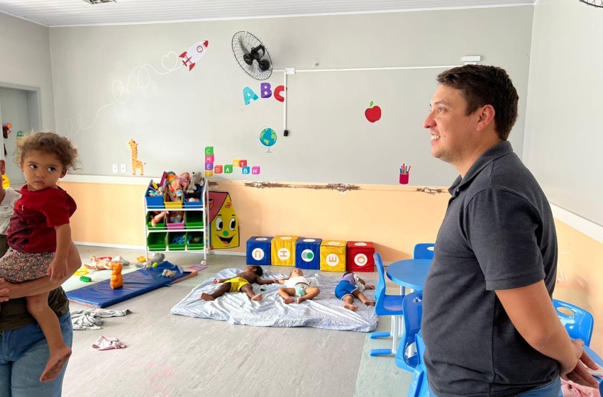 Secretário de Educação realiza visita técnica em escolas e creches municipais