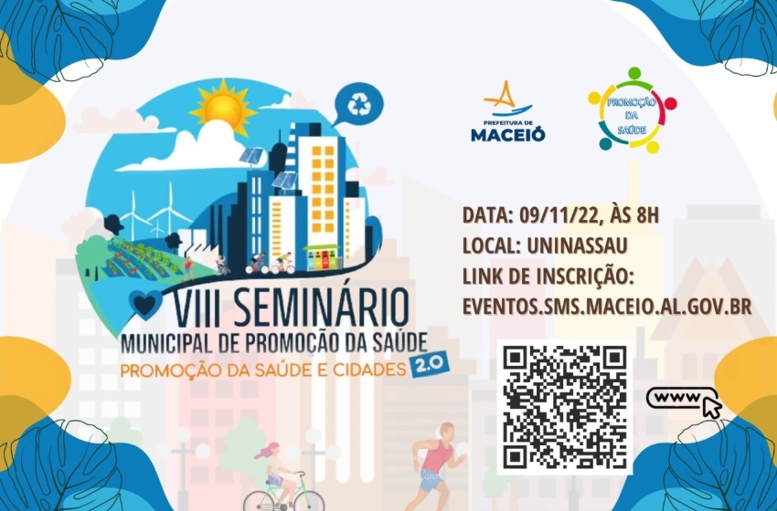 Saúde abre inscrições para o 8º Seminário sobre Cidades Saudáveis