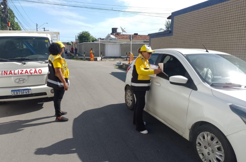SMTT de Maceió realiza ação educativa sobre o binário do bairro Ponta da Terra