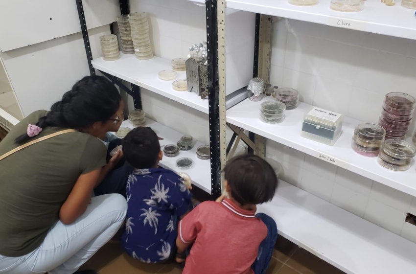 Crianças da creche Mestra Virgínia têm dia de cientista