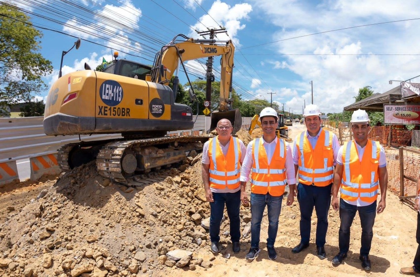 Prefeitura vistoria obras de duplicação da Linha Verde na Avenida Durval de Góes Monteiro