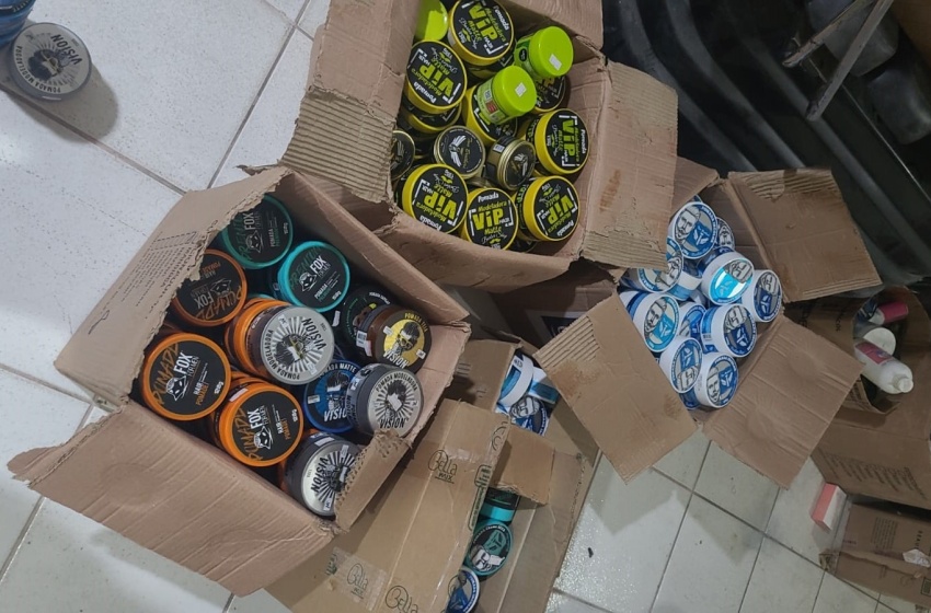 Vigilância apreende 500 unidades de pomadas capilares em estabelecimentos de Maceió