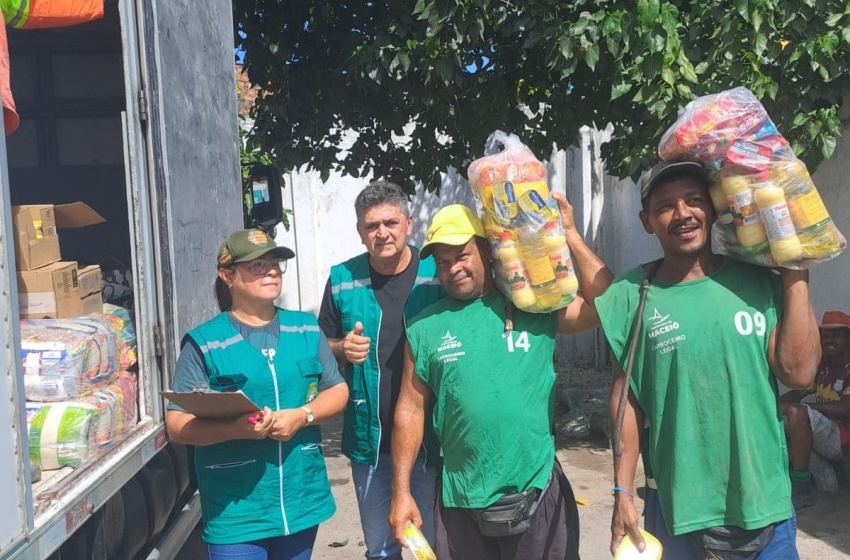 Desenvolvimento Sustentável entrega mais de 80 cestas básicas em Ecopontos da capital